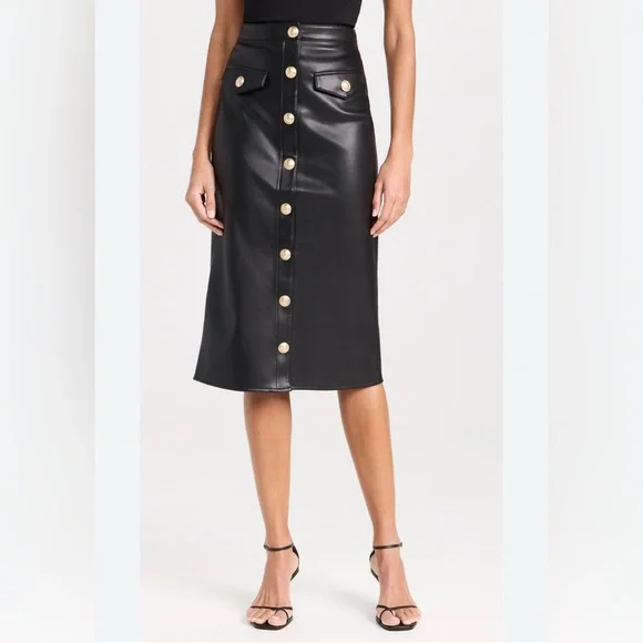 L'AGENCE Milann Midi Skirt 12 - Picture 4 of 13